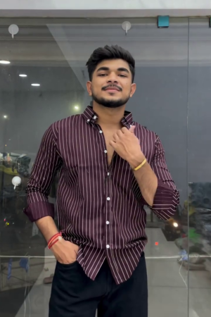 Men's Pinstripe Casual Shirt