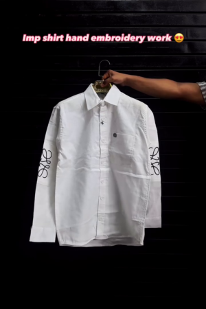 Men's Premium Embroidered Sleeve Casual Shirt