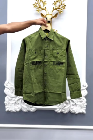 Men's Utility Embroidered Overshirt