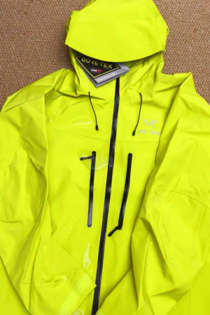 Neon Lime Waterproof Performance Hooded Shell Jacket