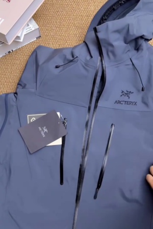 Steel Blue Waterproof Hooded Shell Jacket