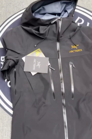 Black Waterproof Performance Hooded Shell Jacket
