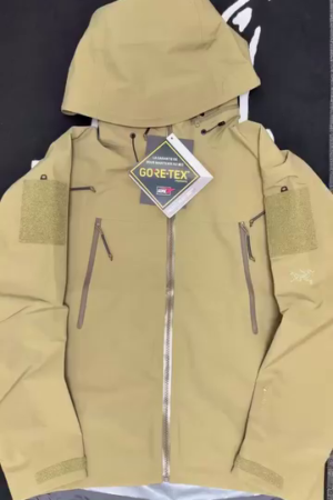 Khaki Tactical Waterproof Hooded Jacket