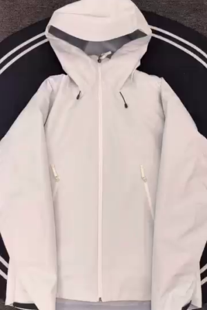 Snow White Lightweight Hooded Rain Jacket