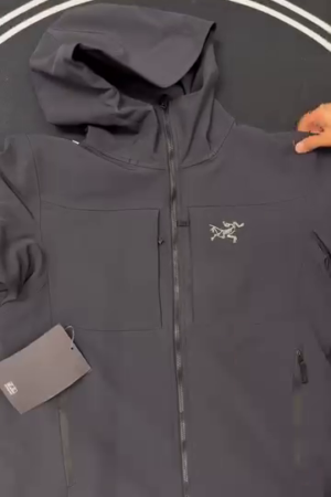 Graphite Grey Softshell Hooded Outdoor Jacket