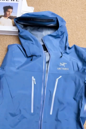 Steel Blue Waterproof Hooded Performance Jacket