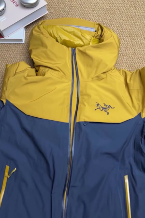 Mustard & Navy Insulated 3-in-1 Hooded Jacket