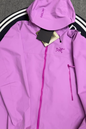 Lavender Waterproof Hooded Shell Jacket
