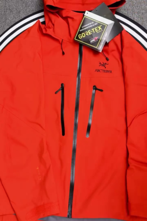Fire Red Waterproof Hooded Performance Jacket