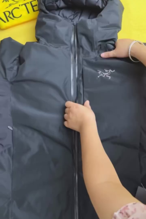 Black Insulated Hooded Winter Jacket